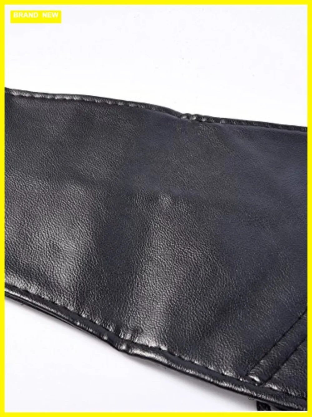 Wide Elastic Leather Corset Waist Belt with Metal Rings for Cosplay
